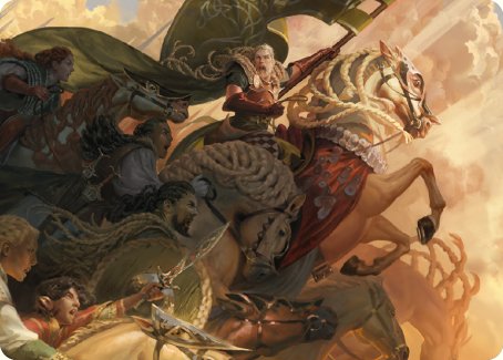 Image of Marshal's Anthem Art Card [The Lord of the Rings: Tales of Middle-earth Art Series]