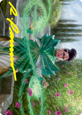 Image of Kianne, Dean of Substance Art Card (Gold-Stamped Signature) [Strixhaven: School of Mages Art Series]