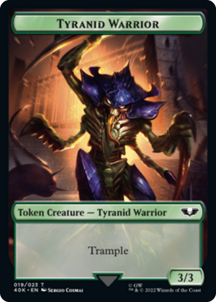 Image of Tyranid (17) // Tyranid Warrior Double-Sided Token [Warhammer 40,000 Tokens]