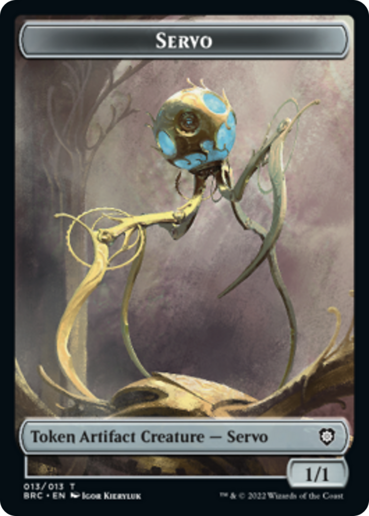 Image of Servo // Powerstone Double-Sided Token [The Brothers' War Commander Tokens]