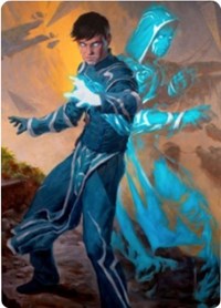Image of Jace, Mirror Mage 1 Art Card [Zendikar Rising Art Series]