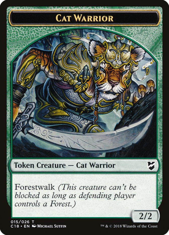 Image of Cat Warrior Token [Commander 2018 Tokens]