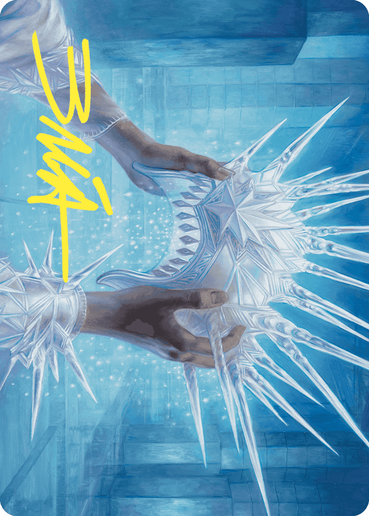 Image of Hylda's Crown of Winter Art Card (Gold-Stamped Signature) [Wilds of Eldraine Art Series]