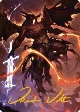Image of Balor Art Card (Gold-Stamped Signature) [Commander Legends: Battle for Baldur's Gate Art Series]