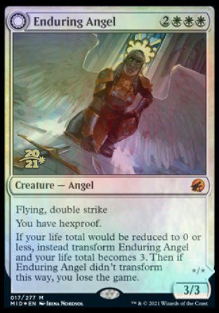 Image of Enduring Angel // Angelic Enforcer [Innistrad: Midnight Hunt Prerelease Promos]