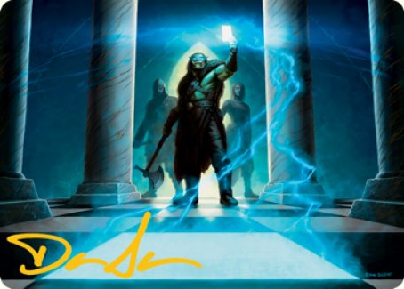 Image of Sudden Insight Art Card (Gold-Stamped Signature) [Dungeons & Dragons: Adventures in the Forgotten Realms Art Series]