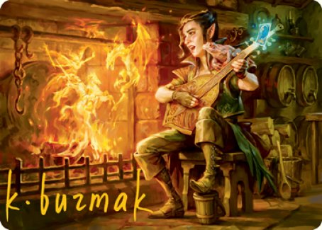 Image of Wish Art Card (Gold-Stamped Signature) [Dungeons & Dragons: Adventures in the Forgotten Realms Art Series]