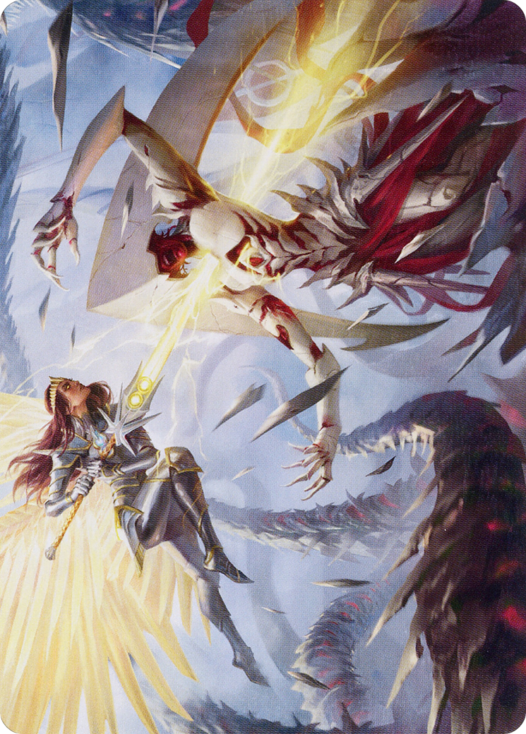 Image of Elspeth's Smite Art Card [March of the Machine Art Series]