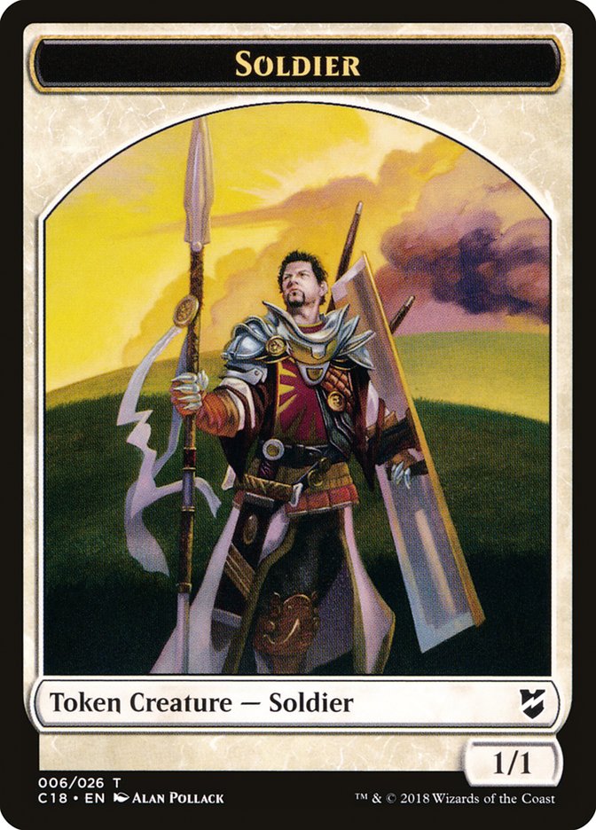 Image of Soldier Token [Commander 2018 Tokens]