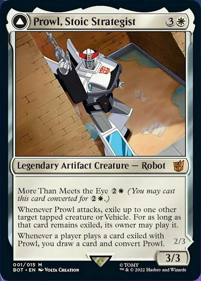 Image of Prowl, Stoic Strategist // Prowl, Pursuit Vehicle [Transformers]