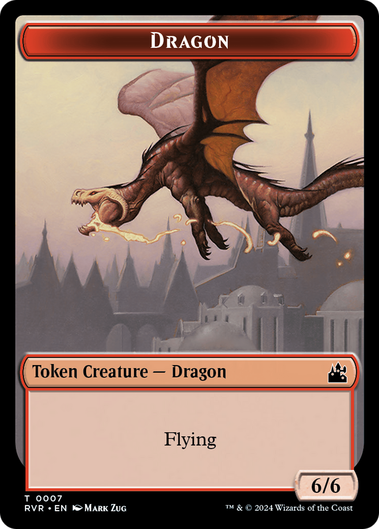 Image of Dragon Token [Ravnica Remastered Tokens]