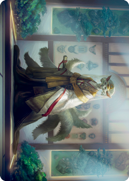 Image of Light-Paws, Emperor's Voice Art Card [Kamigawa: Neon Dynasty Art Series]