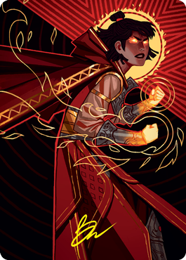 Image of Infuriate Art Card (Gold-Stamped Signature) [Strixhaven: School of Mages Art Series]