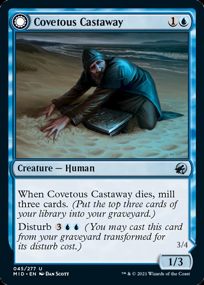 Image of Covetous Castaway // Ghostly Castigator [Innistrad: Midnight Hunt]