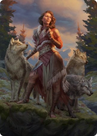 Image of Arlinn, the Pack's Hope 1 Art Card [Innistrad: Midnight Hunt Art Series]