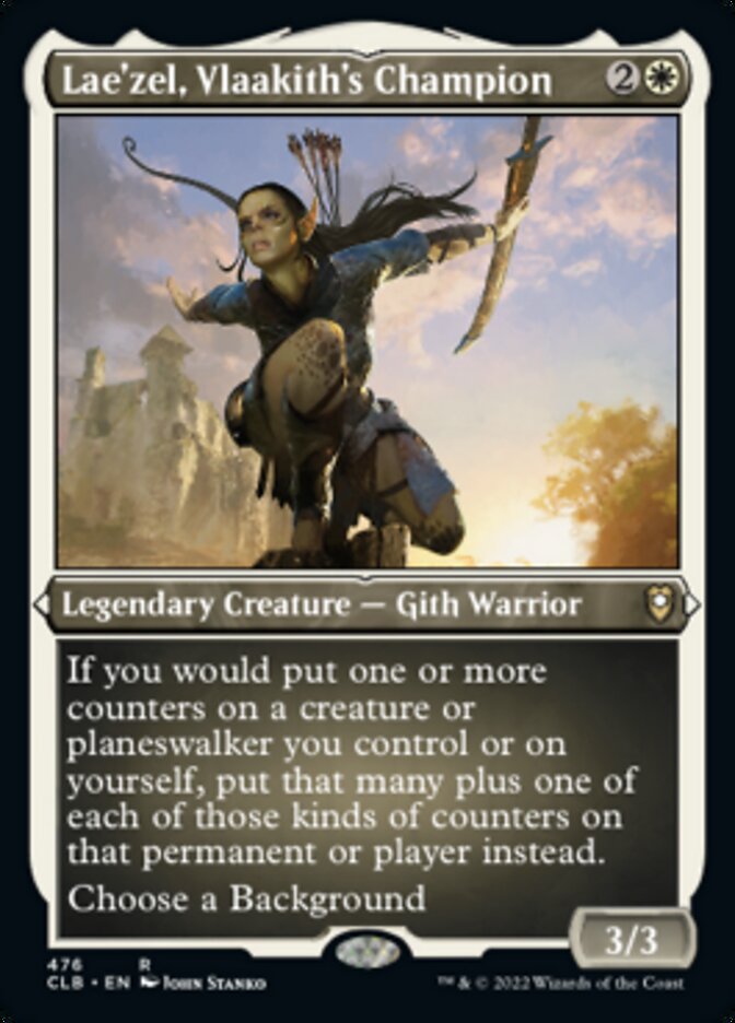 Image of Lae'zel, Vlaakith's Champion (Foil Etched) [Commander Legends: Battle for Baldur's Gate]
