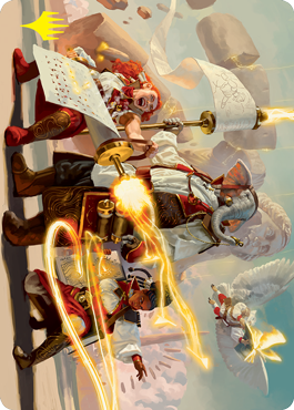 Image of Lorehold Command Art Card (Gold-Stamped Signature) [Strixhaven: School of Mages Art Series]