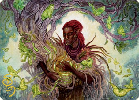 Image of Circle of Dreams Druid Art Card (Gold-Stamped Signature) [Dungeons & Dragons: Adventures in the Forgotten Realms Art Series]