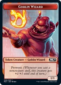 Image of Goblin Wizard // Knight Double-Sided Token [Core Set 2021 Tokens]