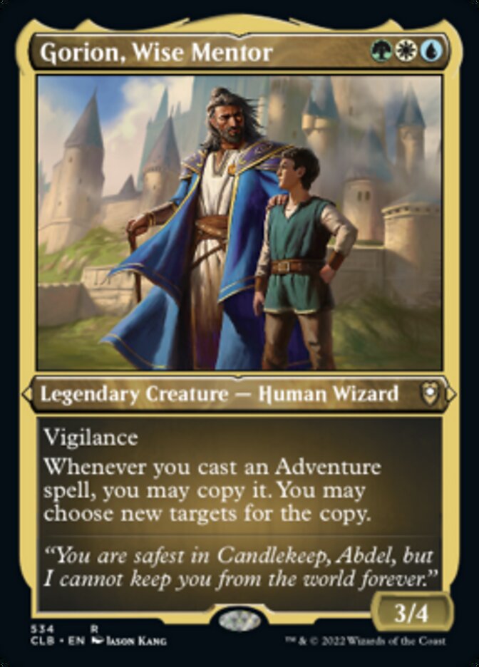 Image of Gorion, Wise Mentor (Foil Etched) [Commander Legends: Battle for Baldur's Gate]