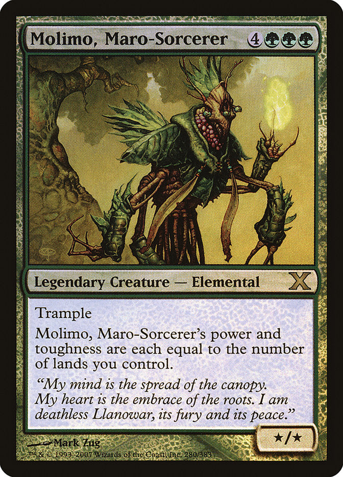 Image of Molimo, Maro-Sorcerer (Premium Foil) [Tenth Edition]