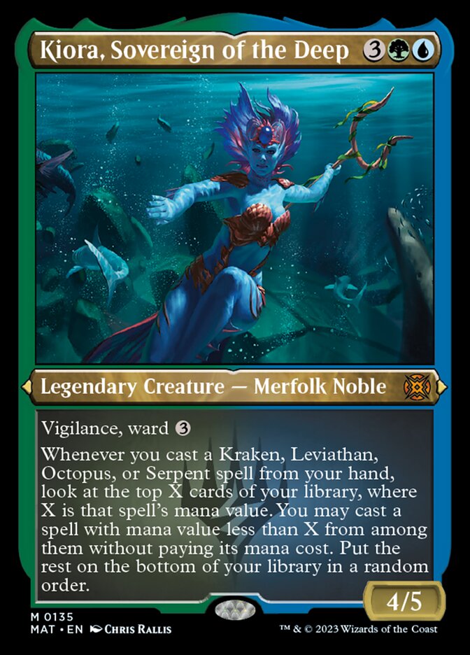 Image of Kiora, Sovereign of the Deep (Foil Etched) [March of the Machine: The Aftermath]