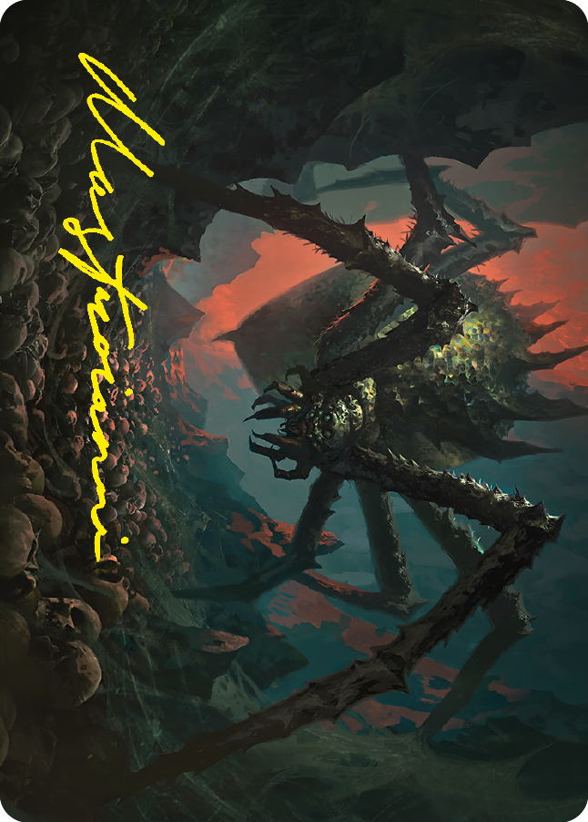 Image of Shelob, Child of Ungoliant Art Card (Gold-Stamped Signature) [The Lord of the Rings: Tales of Middle-earth Art Series]
