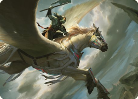 Image of Cleaving Skyrider Art Card [Dominaria United Art Series]