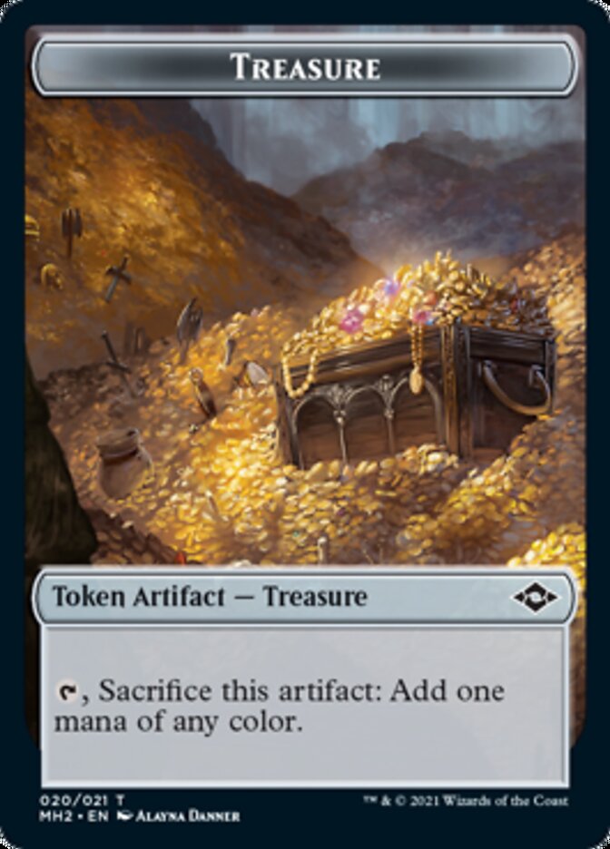 Image of Construct // Treasure (20) Double-Sided Token [Modern Horizons 2 Tokens]