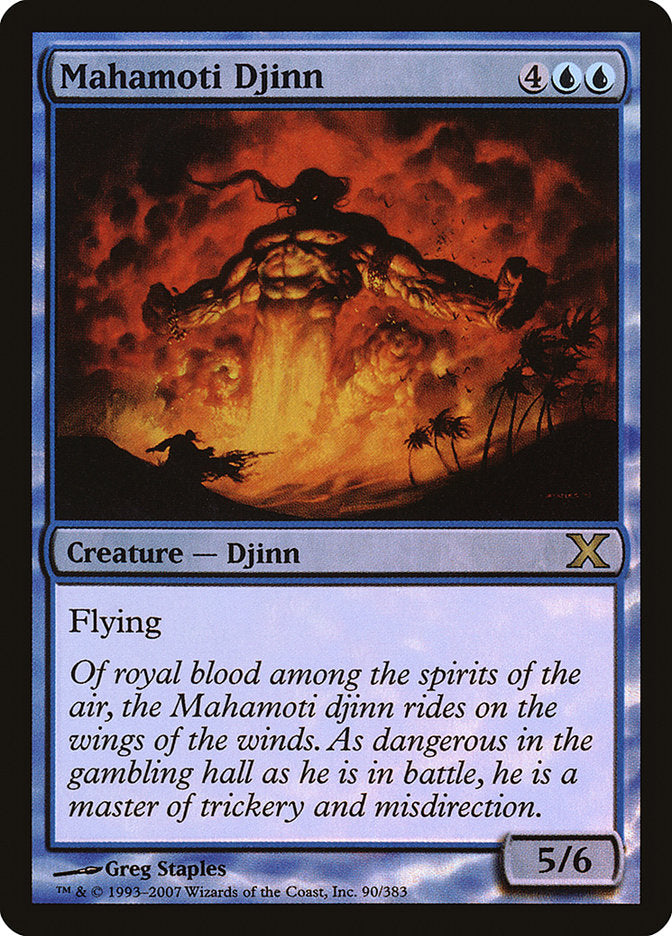 Image of Mahamoti Djinn (Premium Foil) [Tenth Edition]