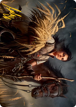 Image of Ambitious Farmhand Art Card (Gold-Stamped Signature) [Innistrad: Midnight Hunt Art Series]