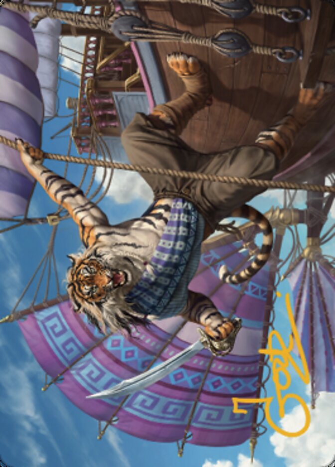 Image of Jedit Ojanen, Mercenary Art Card (Gold-Stamped Signature) [Dominaria United Art Series]