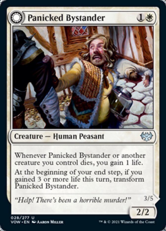 Image of Panicked Bystander // Cackling Culprit [Innistrad: Crimson Vow]
