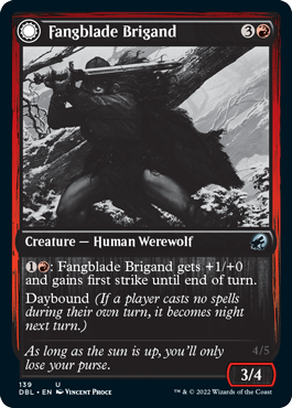Image of Fangblade Brigand // Fangblade Eviscerator [Innistrad: Double Feature]