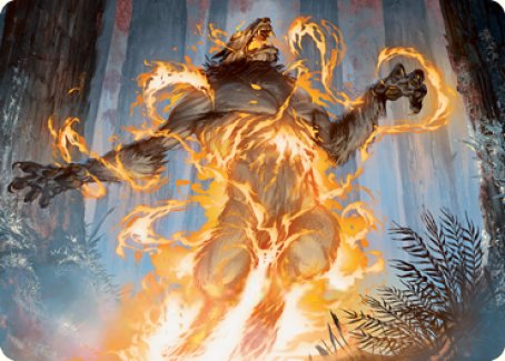 Image of Burn the Accursed Art Card [Innistrad: Midnight Hunt Art Series]