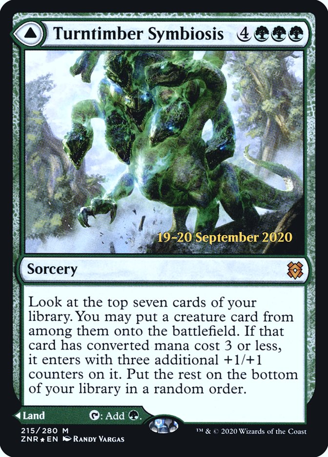 Image of Turntimber Symbiosis // Turntimber, Serpentine Wood [Zendikar Rising Prerelease Promos]