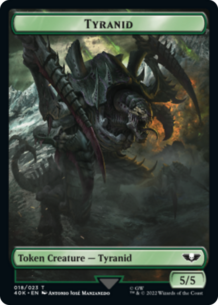 Image of Tyranid (17) // Tyranid (18) Double-Sided Token [Warhammer 40,000 Tokens]