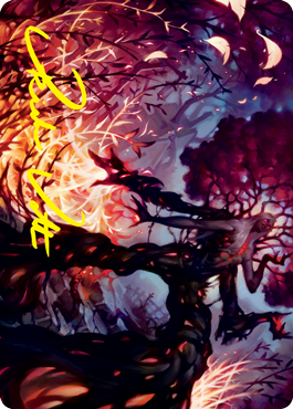 Image of Splendid Reclamation Art Card (Gold-Stamped Signature) [Innistrad: Crimson Vow Art Series]