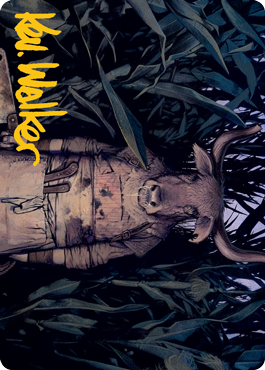 Image of Fleshtaker Art Card (Gold-Stamped Signature) [Innistrad: Midnight Hunt Art Series]