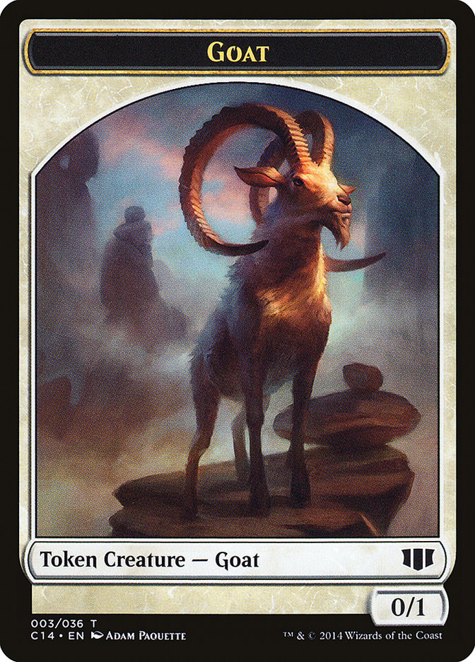 Image of Goblin // Goat Double-Sided Token [Commander 2014 Tokens]