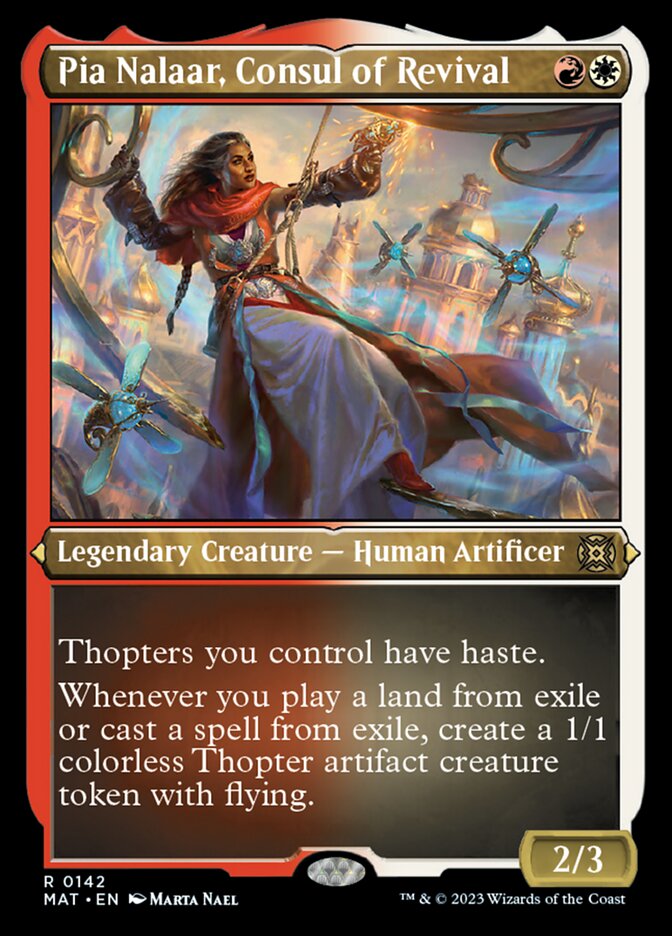 Image of Pia Nalaar, Consul of Revival (Foil Etched) [March of the Machine: The Aftermath]