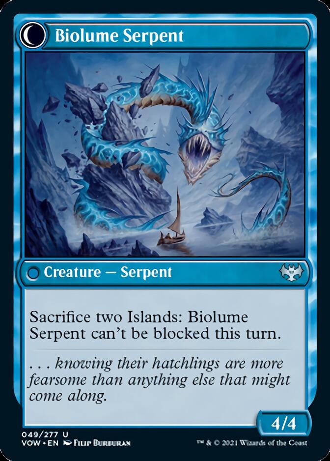 Image of Biolume Egg // Biolume Serpent [Innistrad: Crimson Vow]