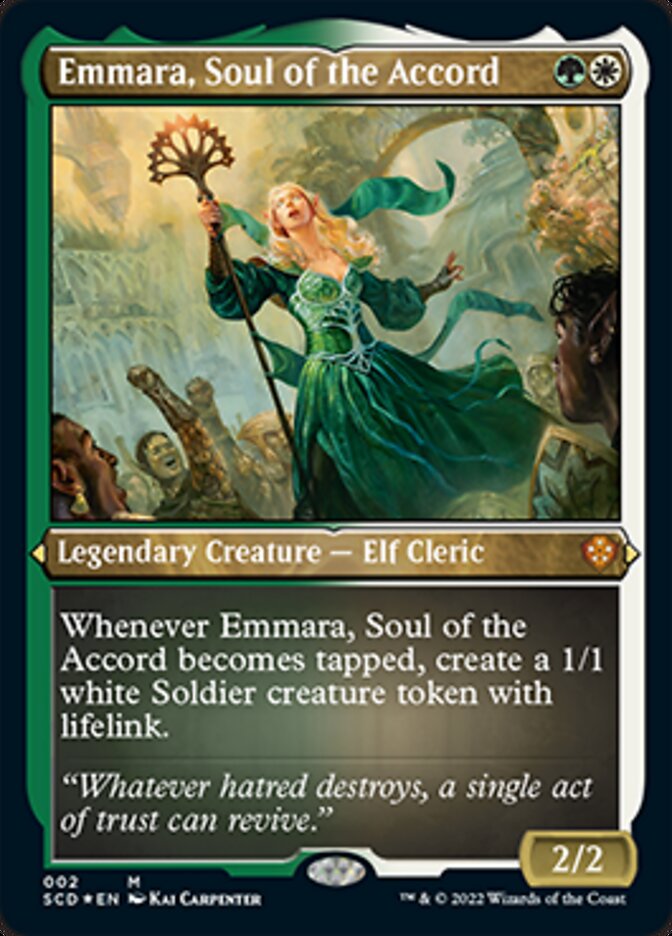 Image of Emmara, Soul of the Accord (Foil Etched) [Starter Commander Decks]