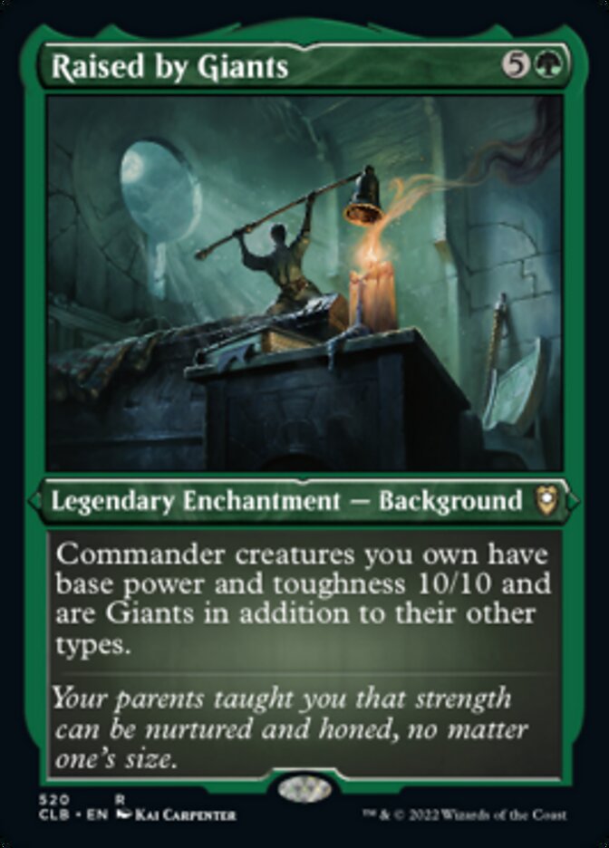 Image of Raised by Giants (Foil Etched) [Commander Legends: Battle for Baldur's Gate]