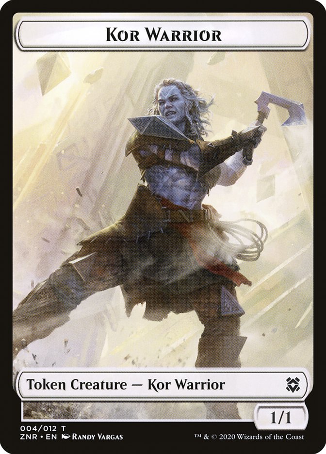 Image of Kor Warrior Token [Zendikar Rising Tokens]