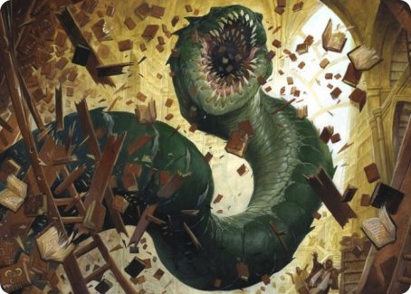 Image of Bookwurm Art Card [Strixhaven: School of Mages Art Series]