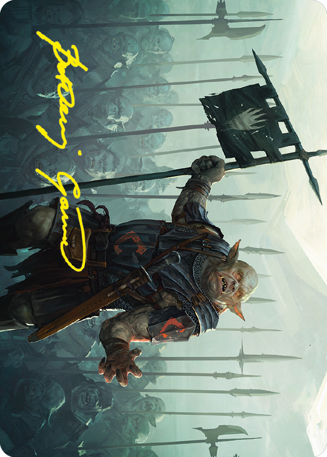 Image of Ugluk of the White Hand Art Card (Gold-Stamped Signature) [The Lord of the Rings: Tales of Middle-earth Art Series]