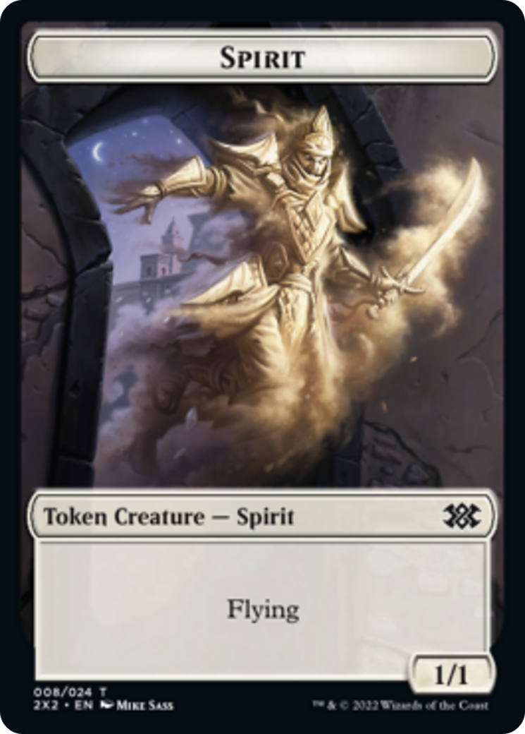Image of Boar // Spirit (008) Double-Sided Token [Double Masters 2022 Tokens]