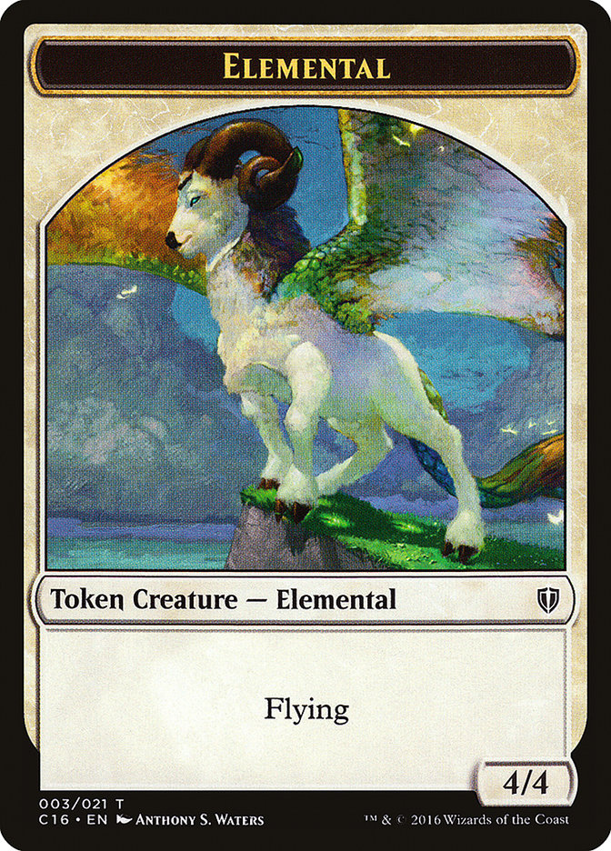 Image of Elemental // Soldier Double-Sided Token [Commander 2016 Tokens]
