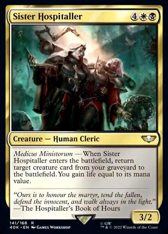Sister Hospitaller (Surge Foil) [Warhammer 40,000]